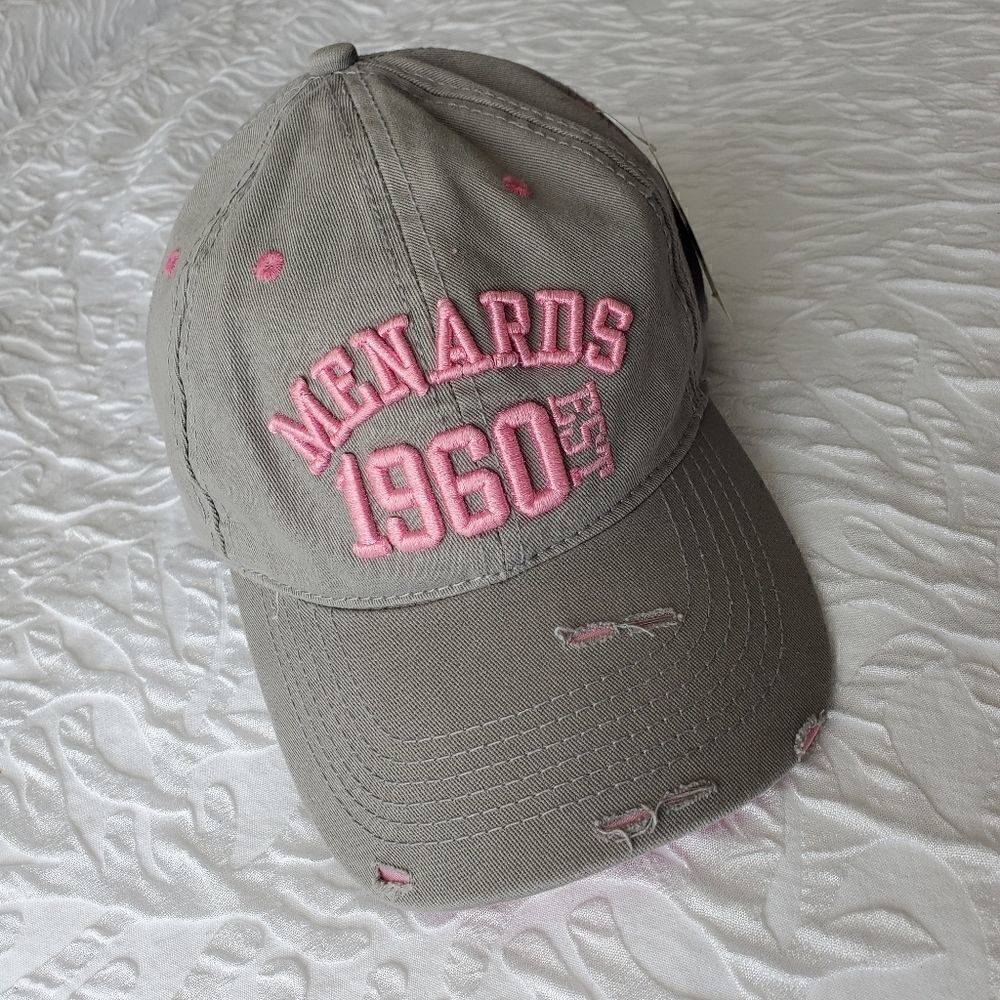 New Menards Hat/Cap Pink Embroidered Logo